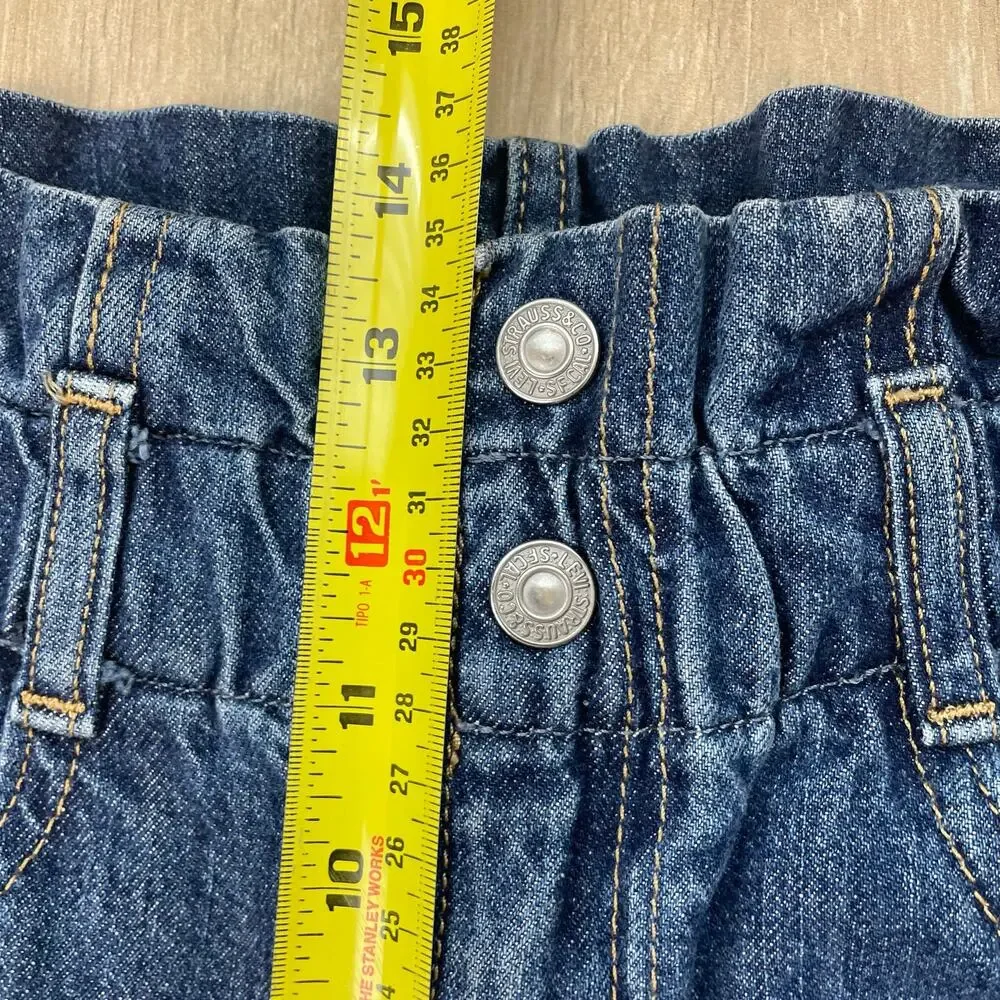 Levi's High Loose Taper Jeans Women's 27 Paperbag High Rise 100% Cotton Blue